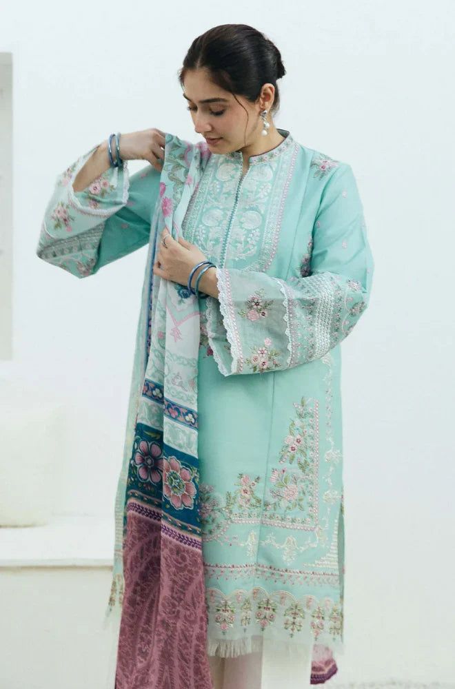 3 Pc Lawn Embroidered (Feblos)
