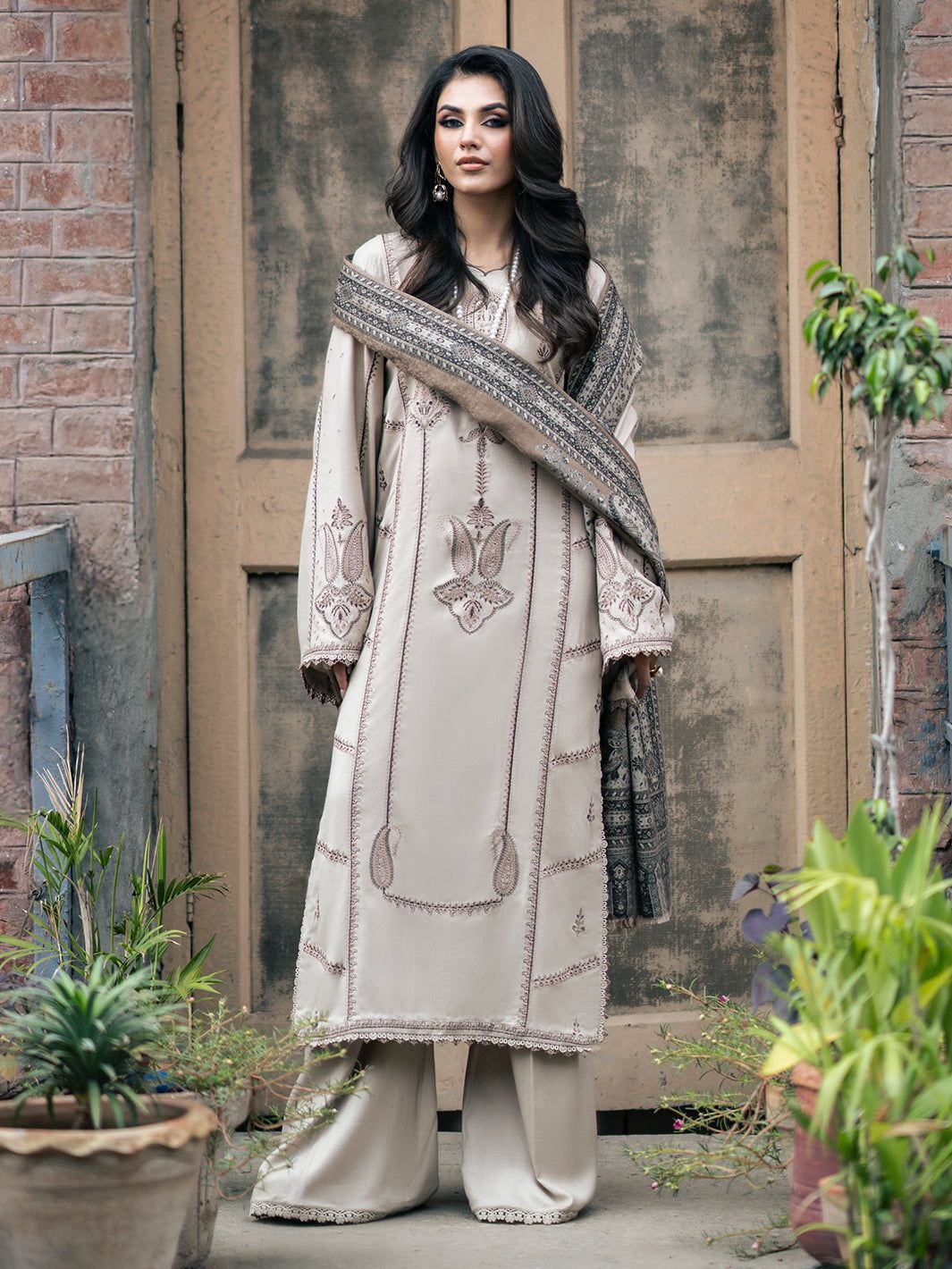 DHANK EMBROIDERED 3PC (464)