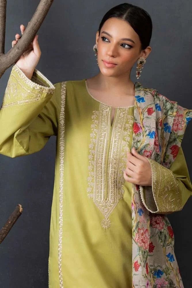 DHANK EMBROIDERED 3PC (474)