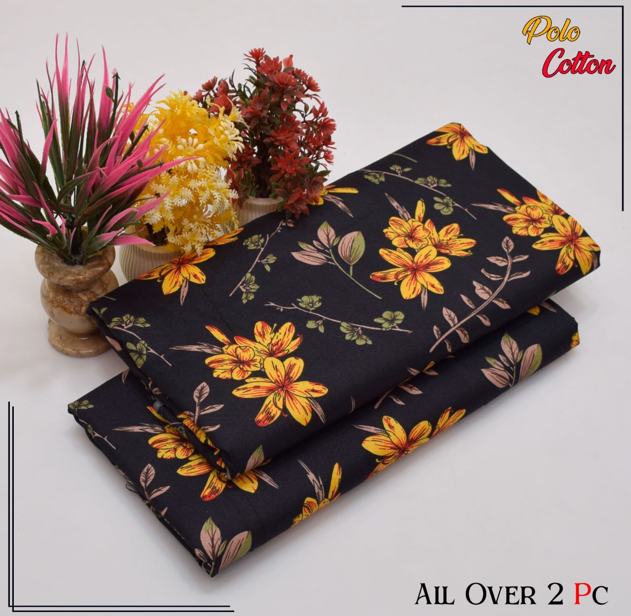 POLO COTTON PRINTED 2PC(SALE OFFER) PC-39