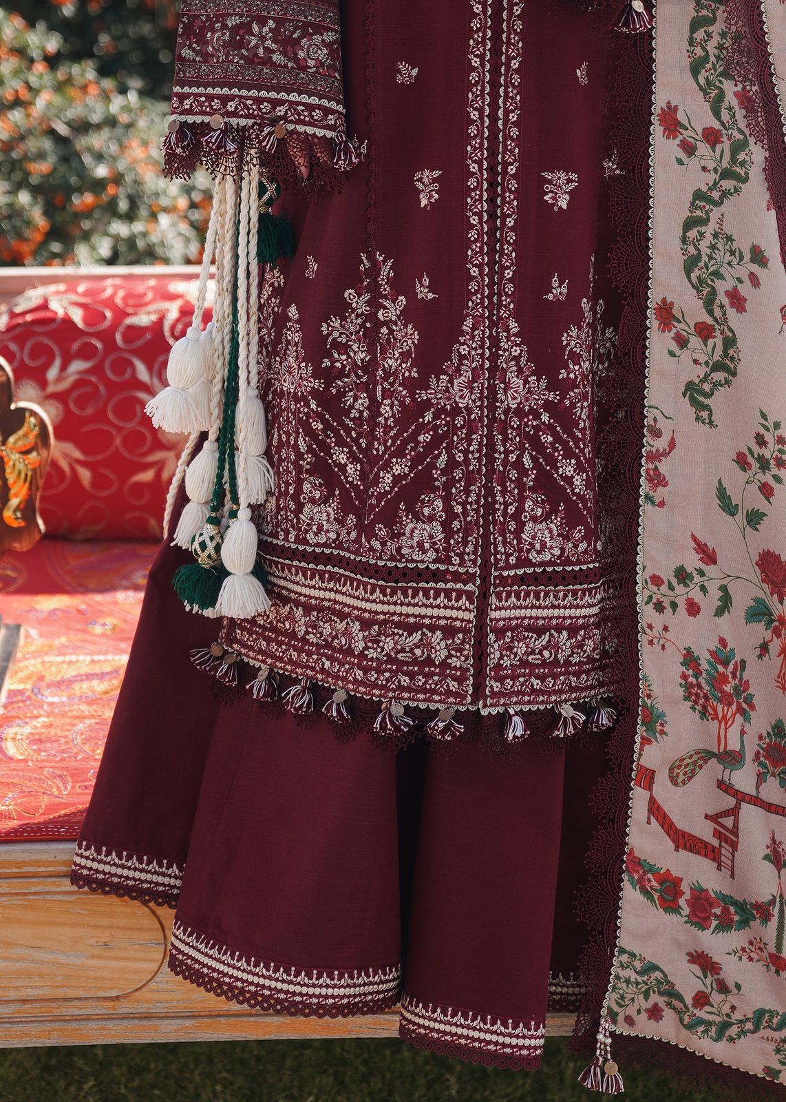 3 Pc Lawn Embroidered (1065)