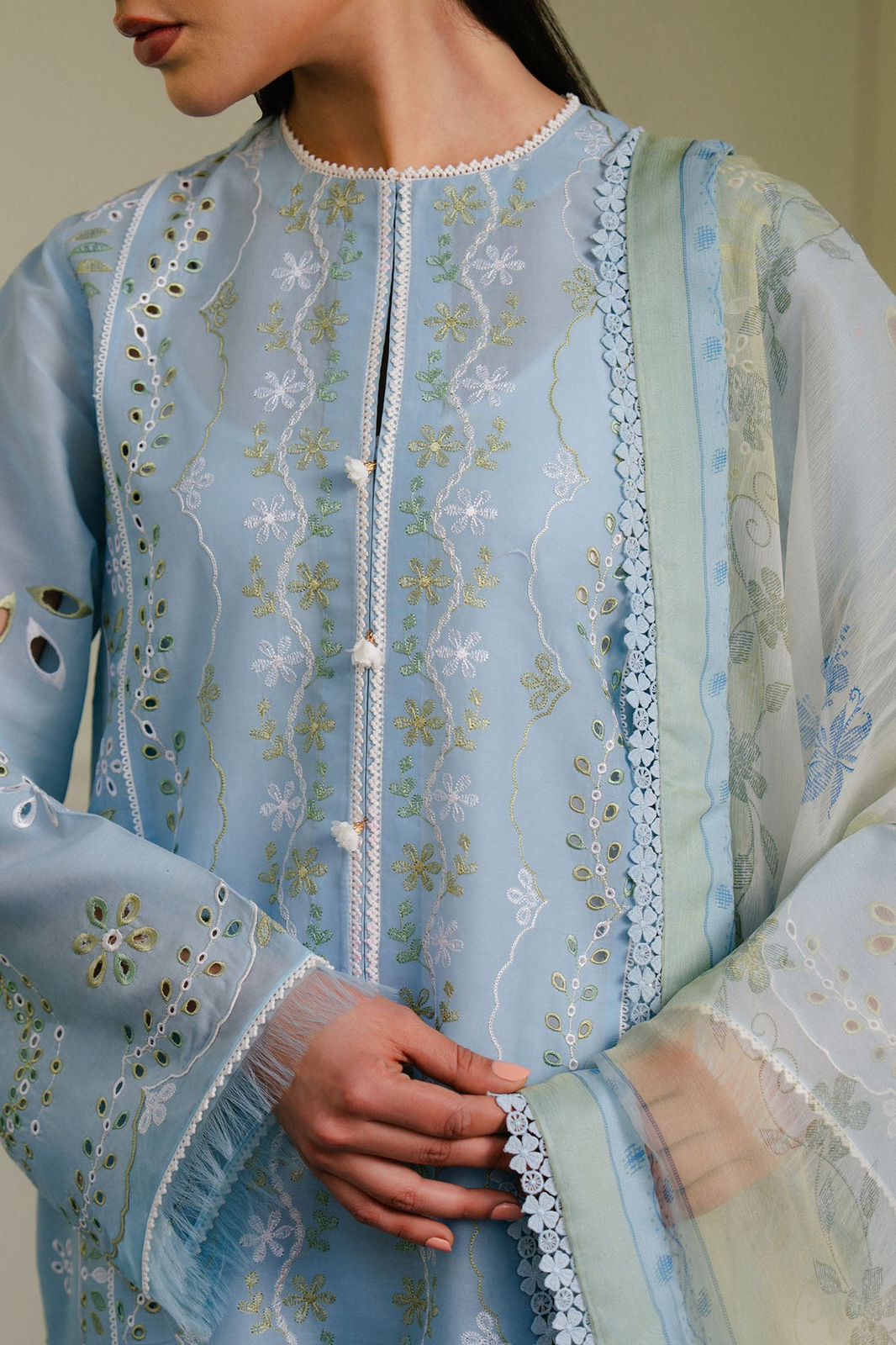 3 Pc Lawn Embroidered (447)