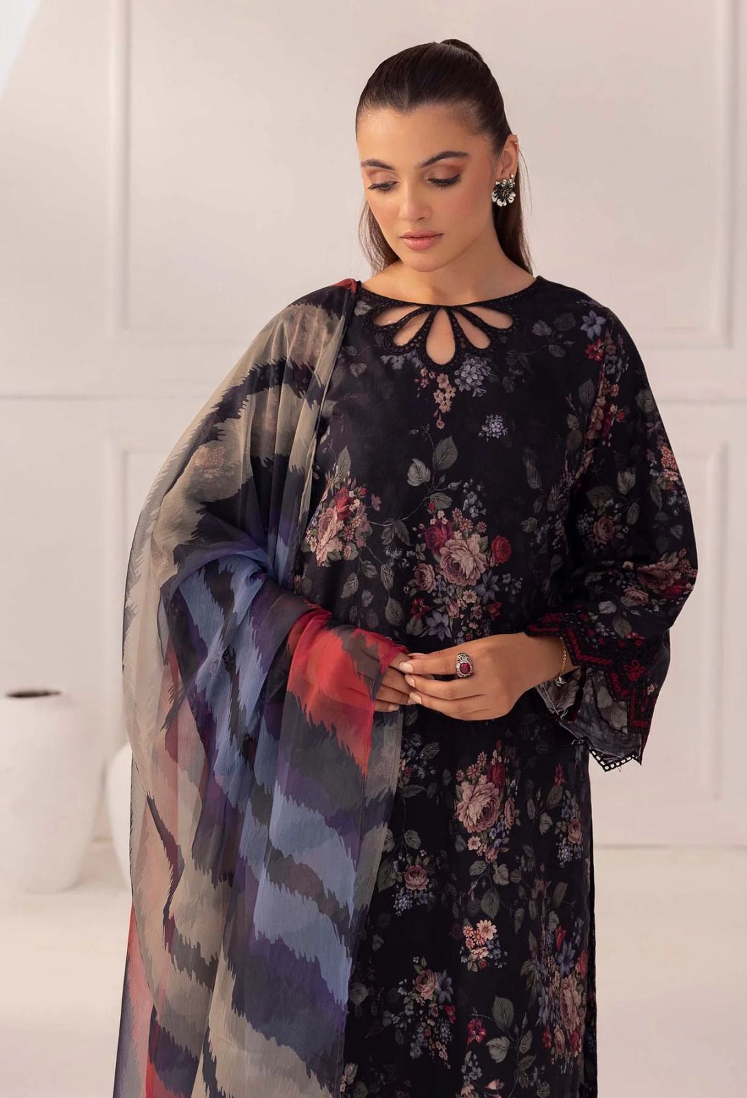 LAWN PRINT & EMBROIDERED 3PC