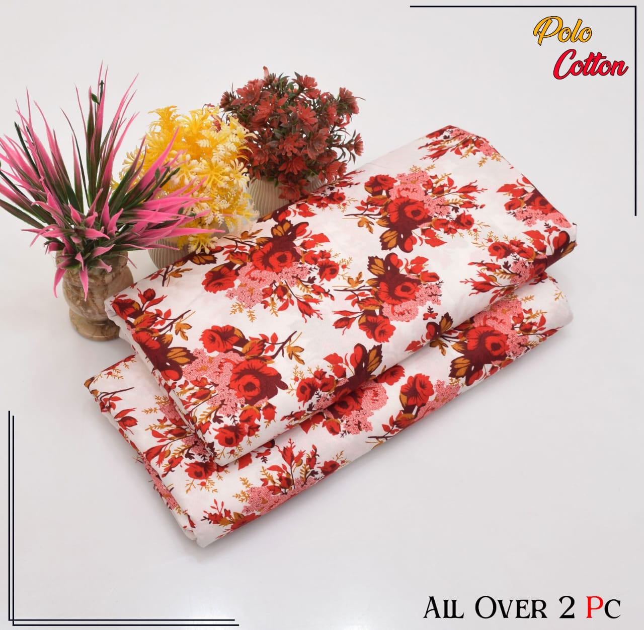 POLO COTTON PRINTED 2PC(SALE OFFER) PC-52