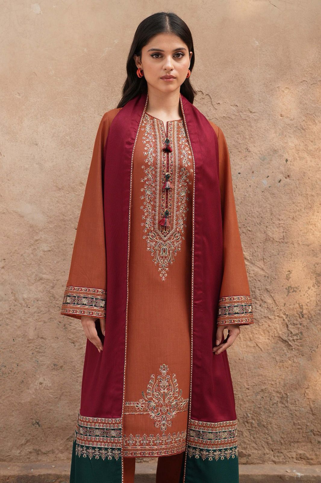 3 Pc Lawn Embroidered (Organ)