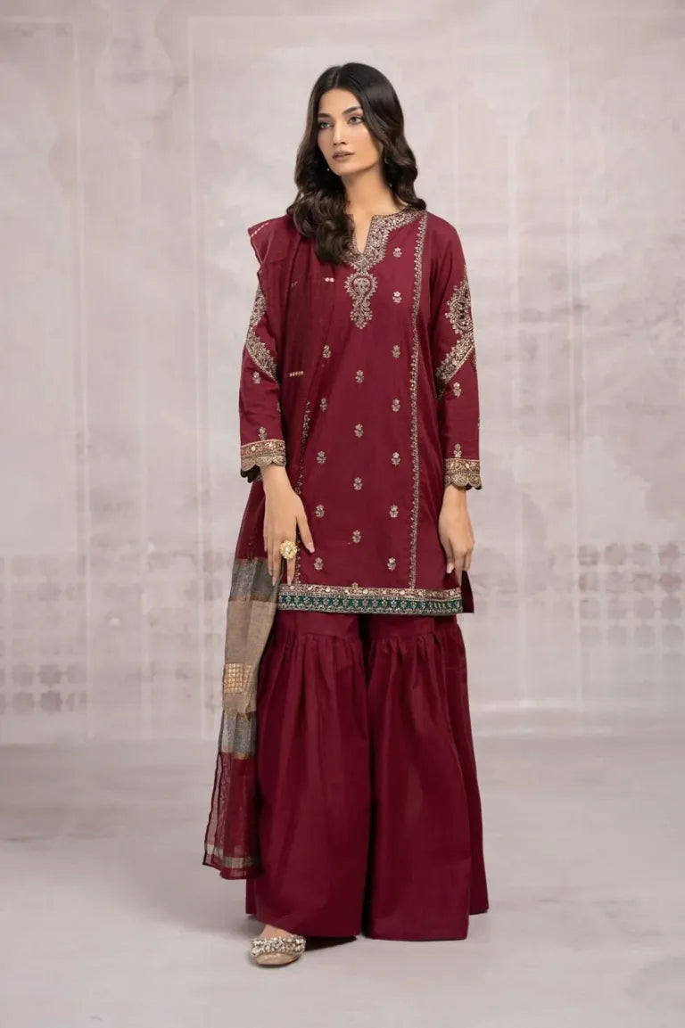 3 Pc Lawn Embroidered (880)