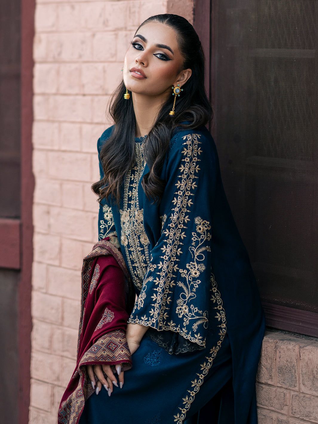 DHANK EMBROIDERED 3PC (465)
