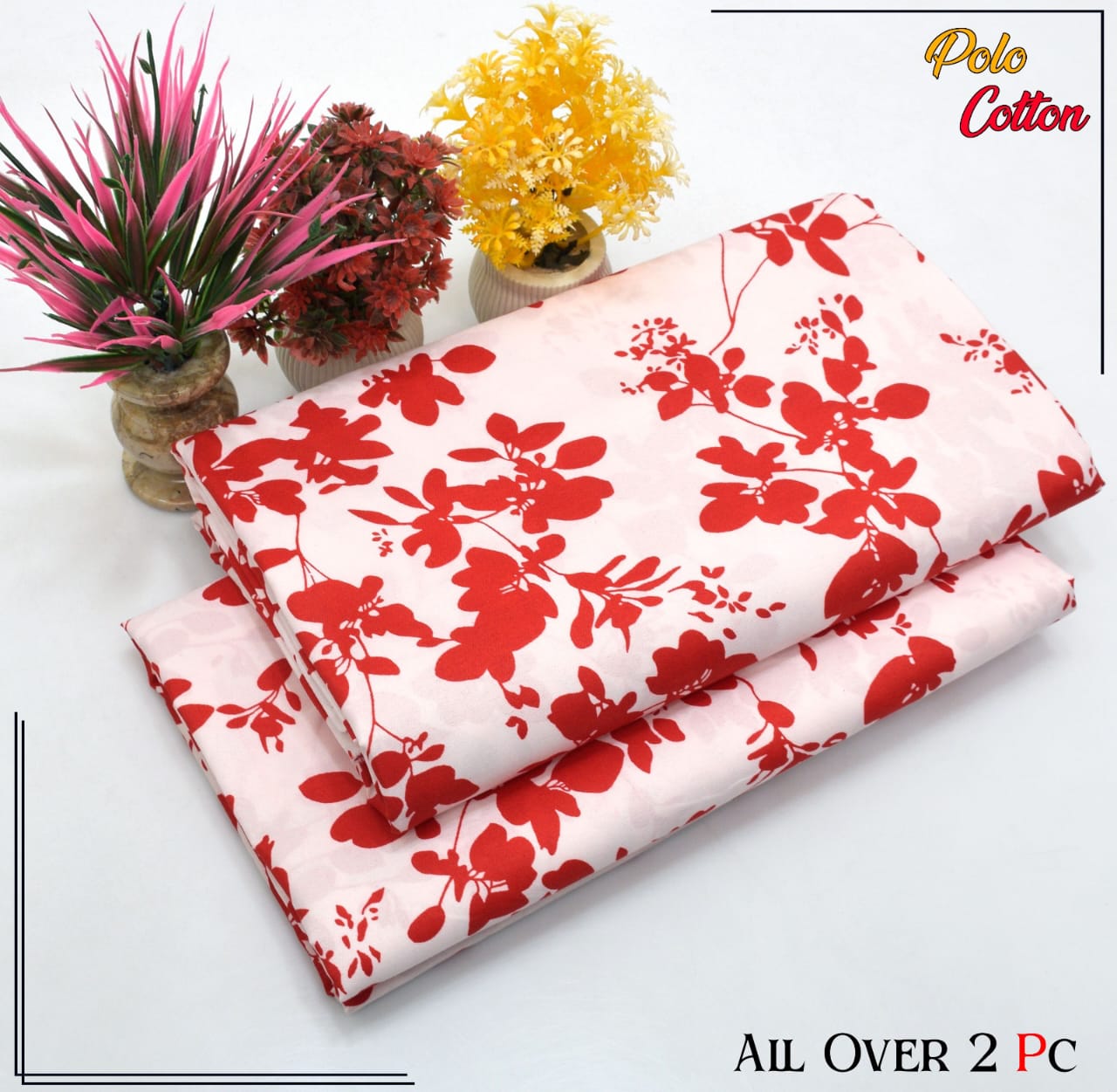 POLO COTTON PRINTED 2PC (SALE OFFER ) PC-02