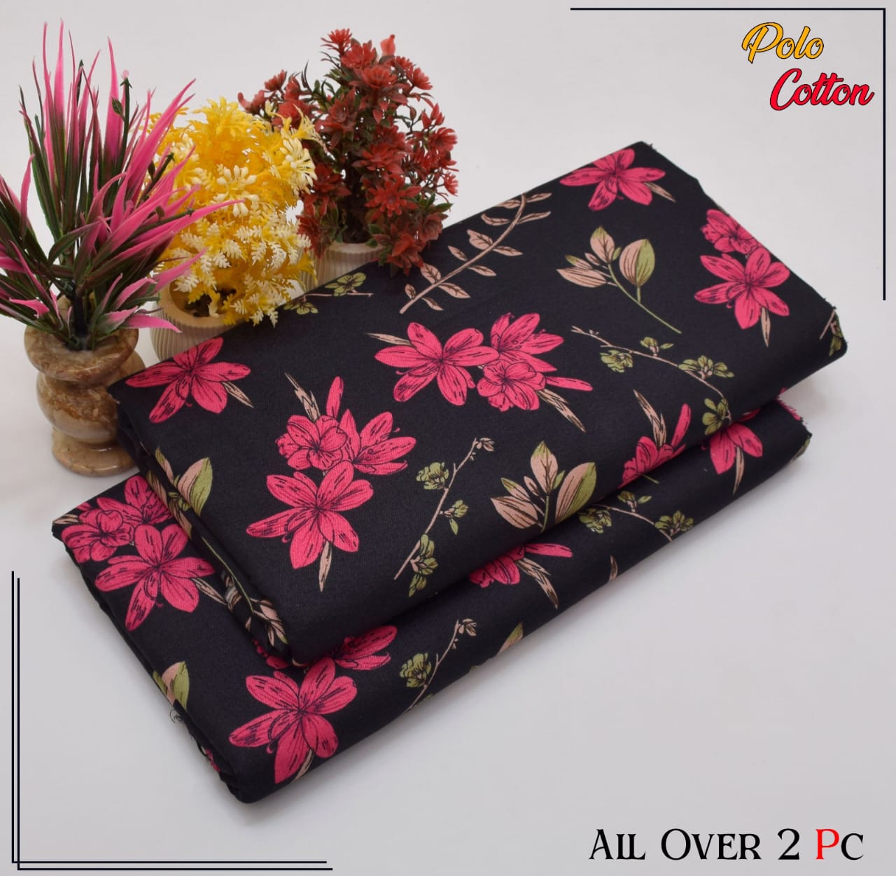POLO COTTON PRINTED 2PC(SALE OFFER) PC-38