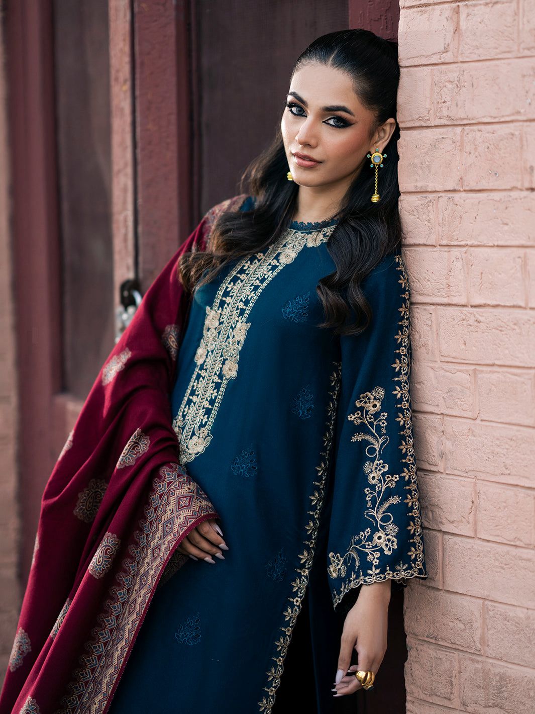DHANK EMBROIDERED 3PC (465)