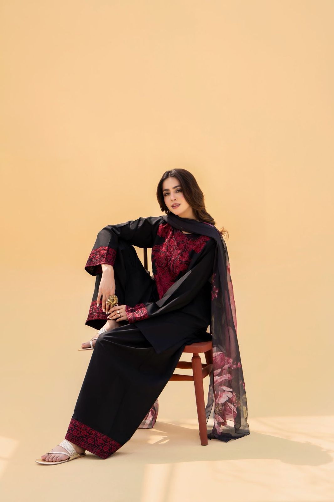 DHANK EMBROIDERED 3PC (475)