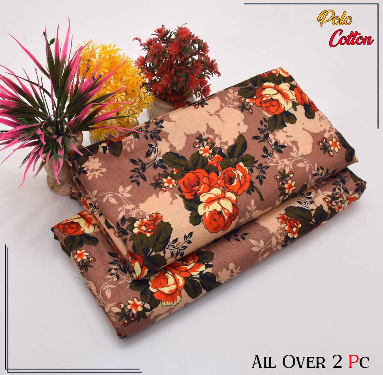 POLO COTTON PRINTED 2PC(SALE OFFER) PC-50