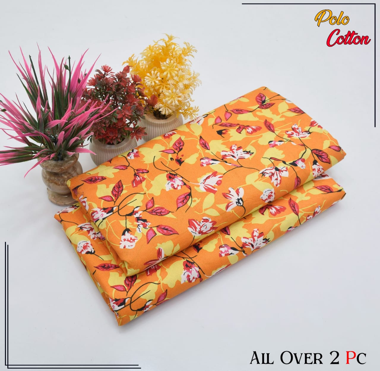 POLO COTTON PRINTED 2PC(SALE OFFER) PC-28