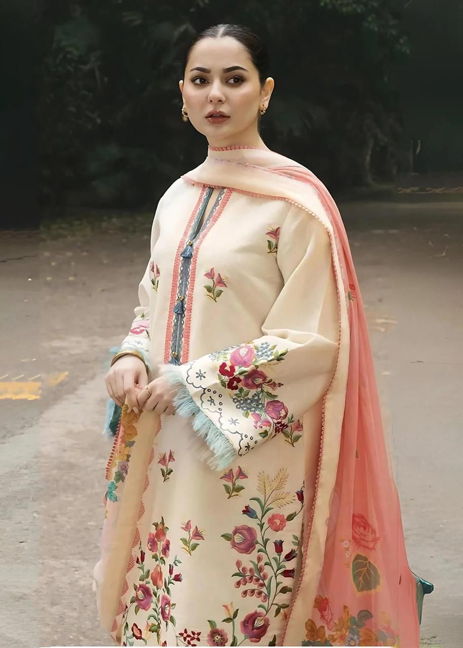 3 Pc Lawn Embroidered (424)