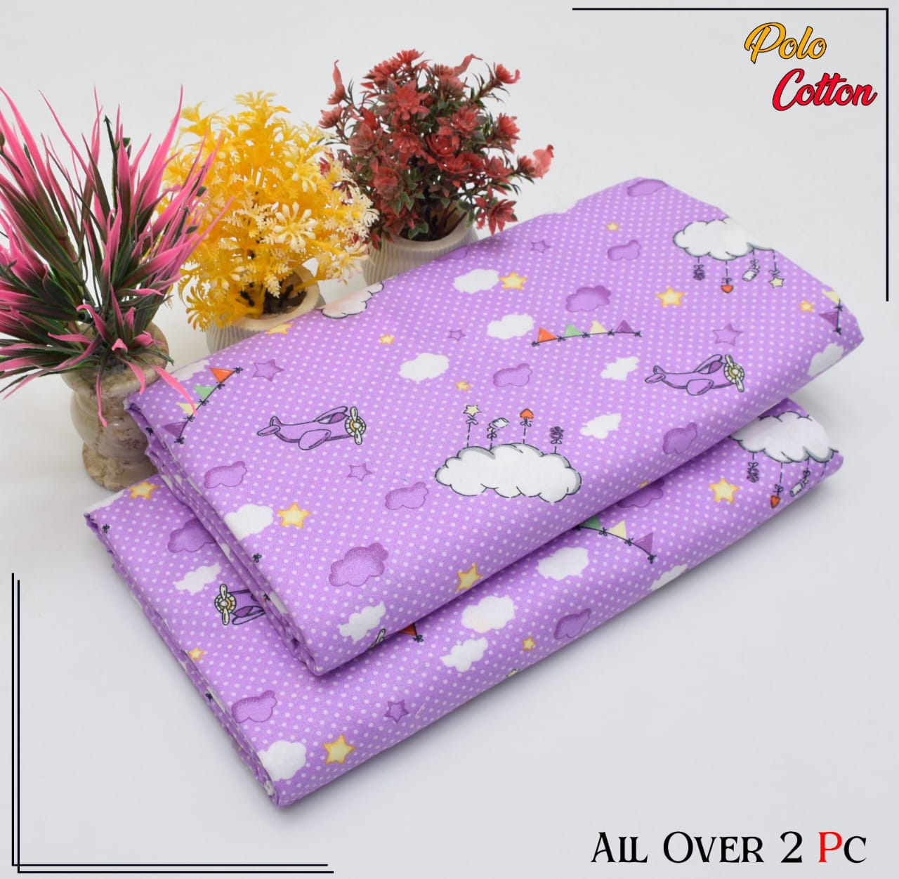 POLO COTTON PRINTED 2PC(SALE OFFER)PC-16