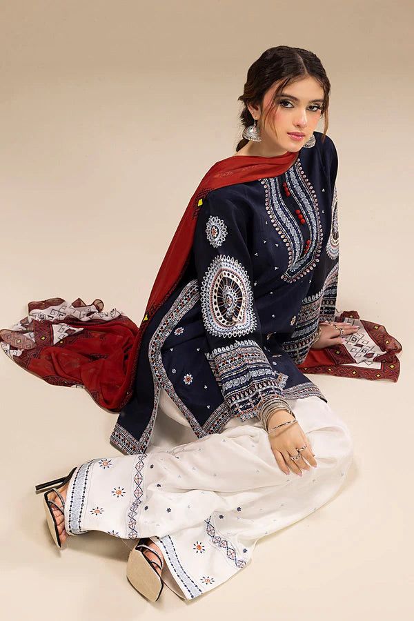 DHANK EMBROIDERED 3PC (7005)
