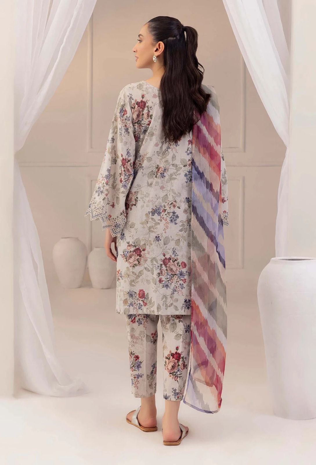LAWN PRINT & EMBROIDERED 3PC