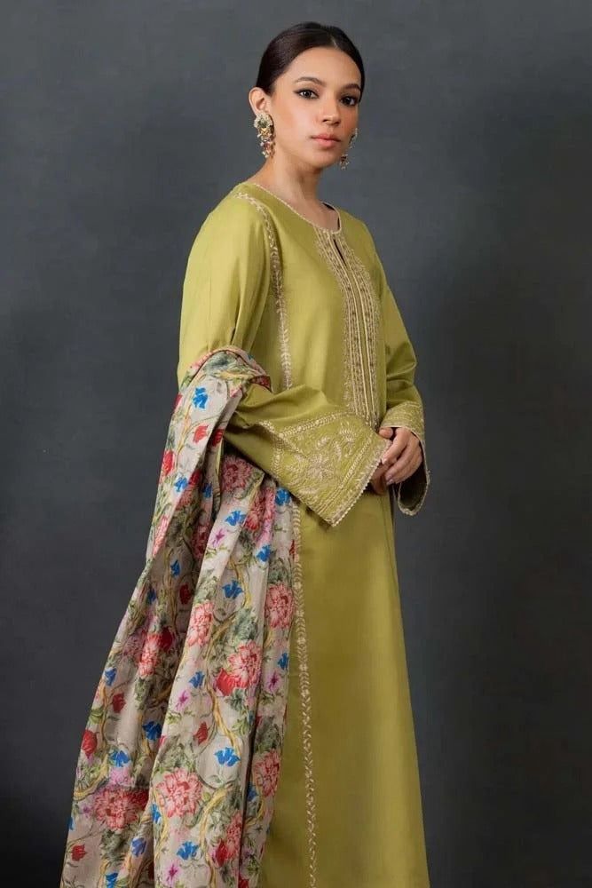 DHANK EMBROIDERED 3PC (474)