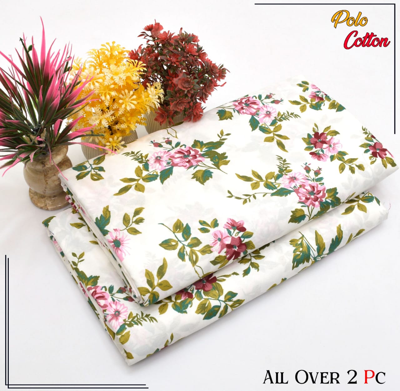 POLO COTTON PRINTED 2PC(SALE OFFER)PC-15