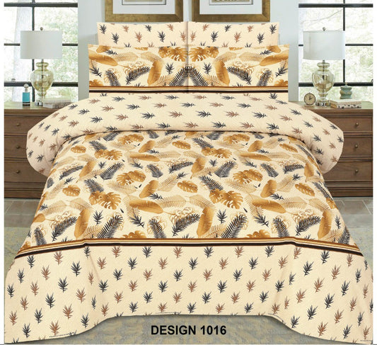 Cotton 3Pc Bedsheet (1016)