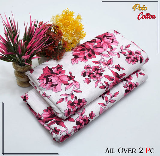 POLO COTTON PRINTED 2PC(SALE OFFER) PC-25