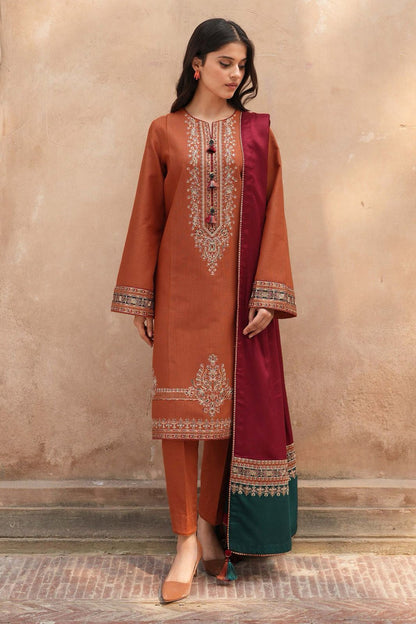 3 Pc Lawn Embroidered (Organ)