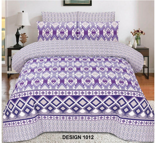 Cotton 3Pc Bedsheet (1012)