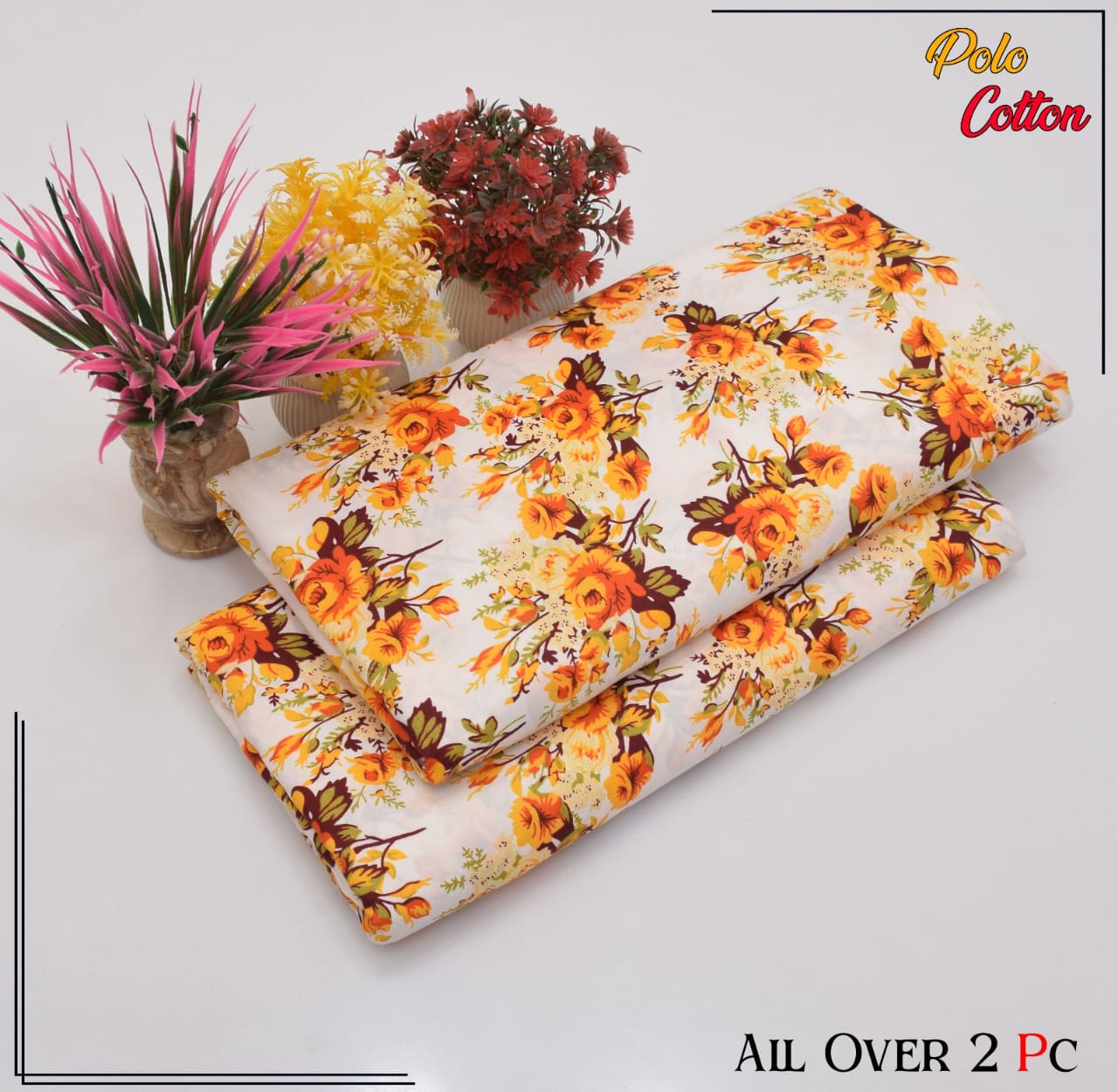 POLO COTTON PRINTED 2PC(SALE OFFER) PC-53