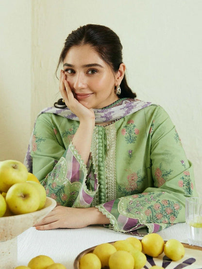 3 Pc Lawn Embroidered