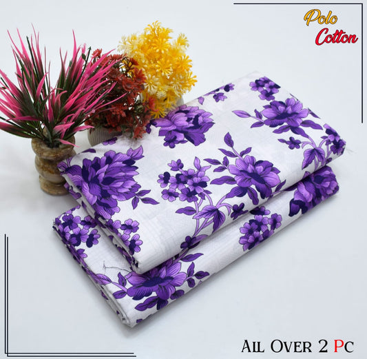 POLO COTTON PRINTED 2PC(SALE OFFER) PC-27