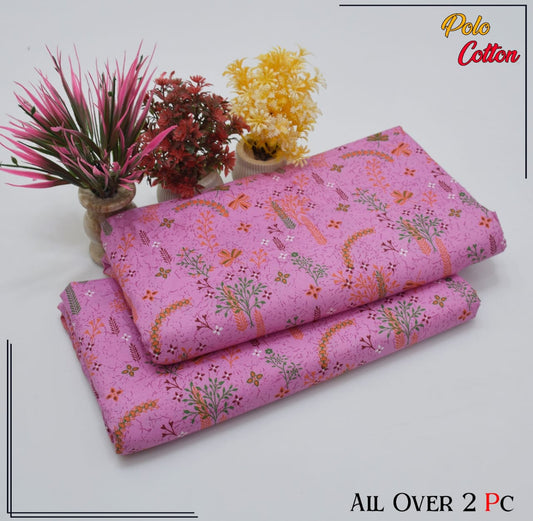 POLO COTTON PRINTED 2PC(SALE OFFER) PC-34