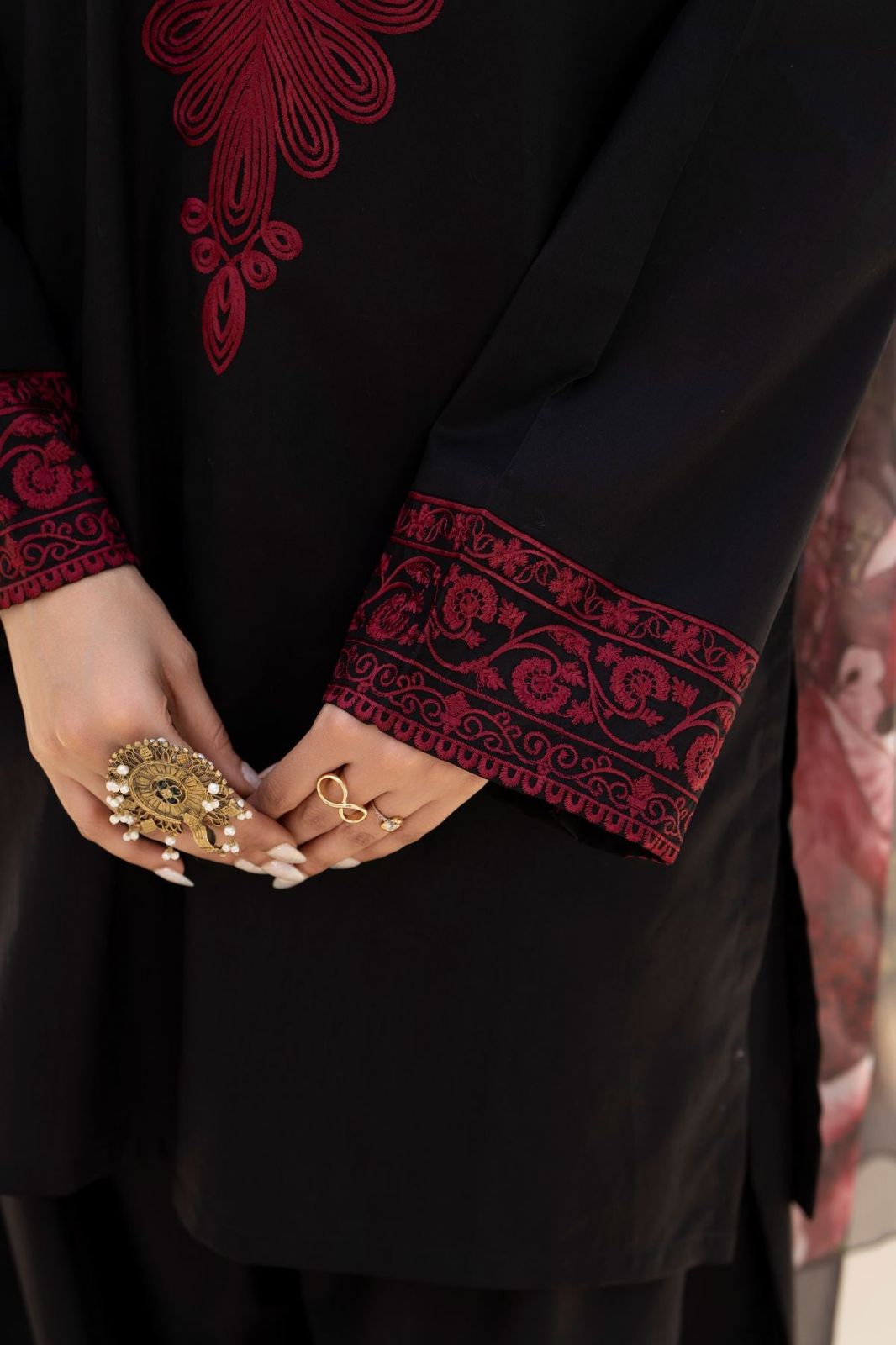 DHANK EMBROIDERED 3PC (475)