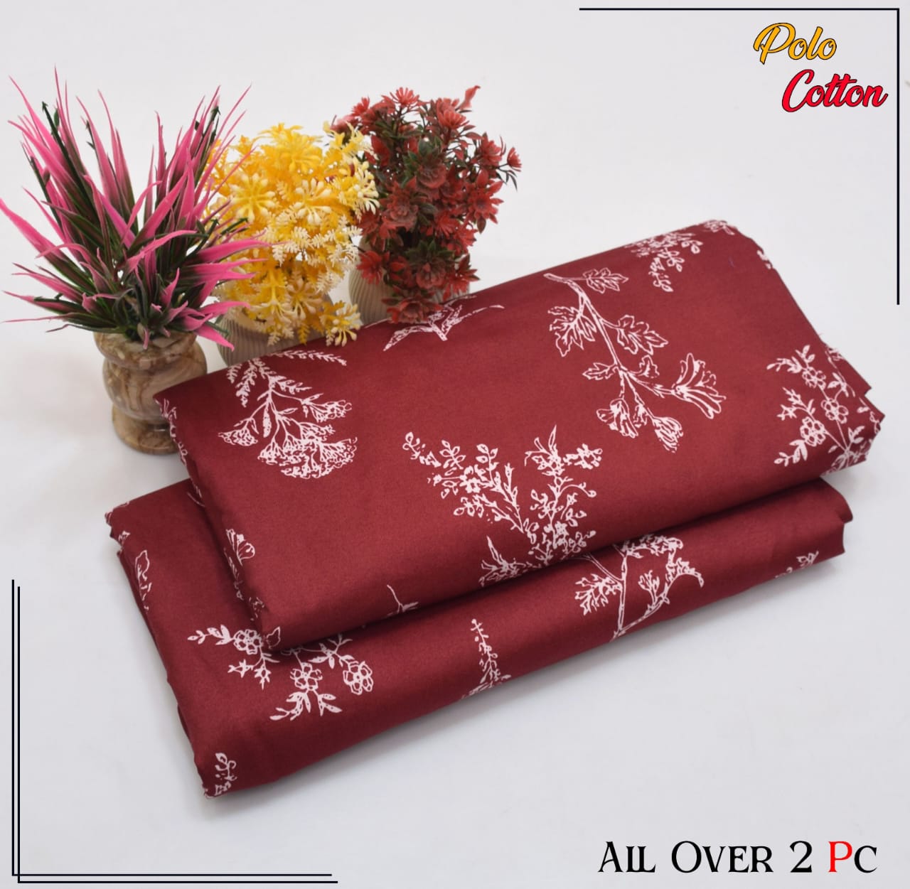 POLO COTTON PRINTED 2PC(SALE OFFER) PC-44