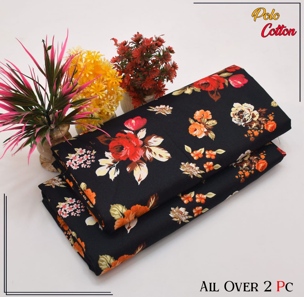 POLO COTTON PRINTED 2PC(SALE OFFER) PC-47
