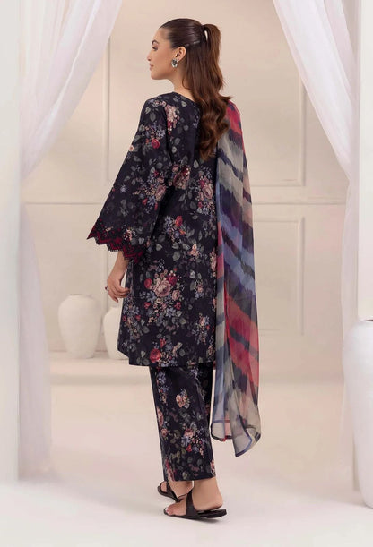 LAWN PRINT & EMBROIDERED 3PC