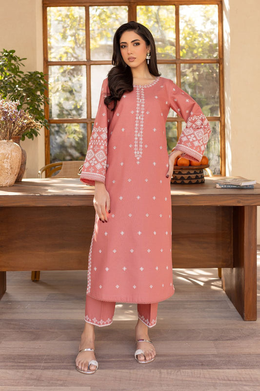 2 Pc Lawn Embroidered (Carat)