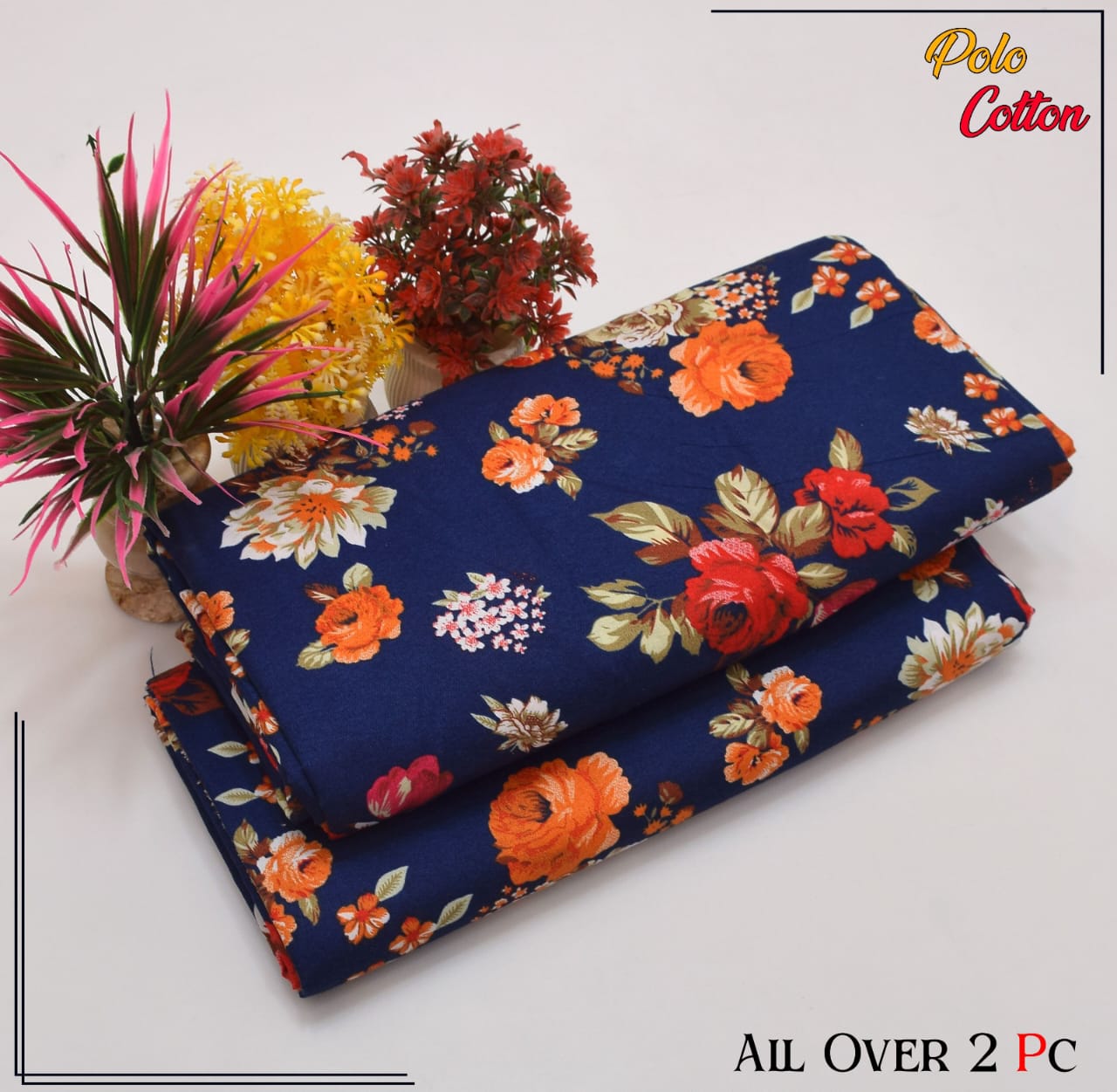 POLO COTTON PRINTED 2PC(SALE OFFER) PC-46