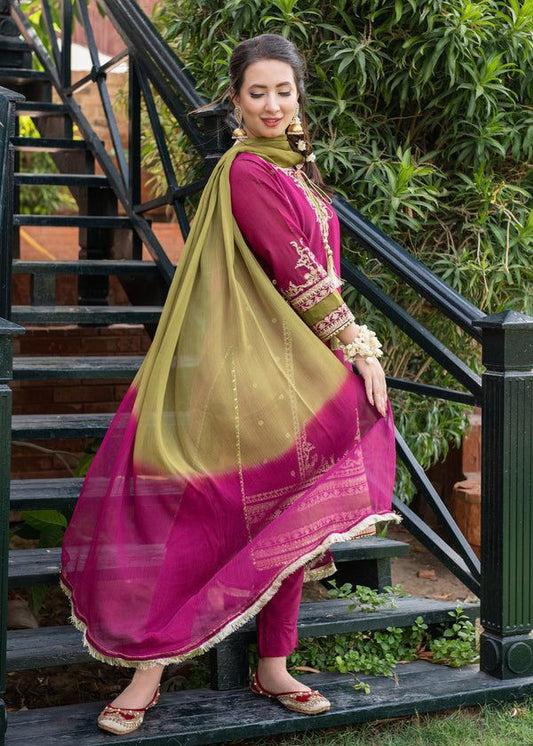 3 Pc Lawn Embroidered (1007)