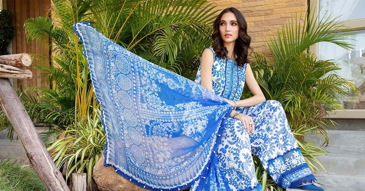 LAWN PRINT & EMBROIDERED 3PC