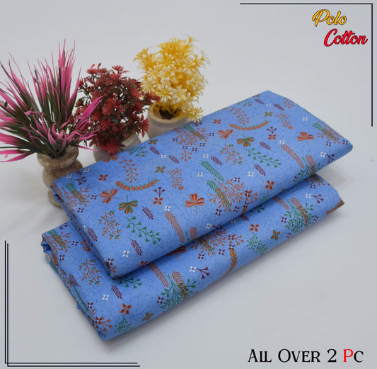 POLO COTTON PRINTED 2PC(SALE OFFER) PC-33