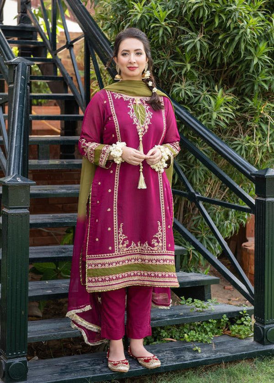 3 Pc Lawn Embroidered (1007)