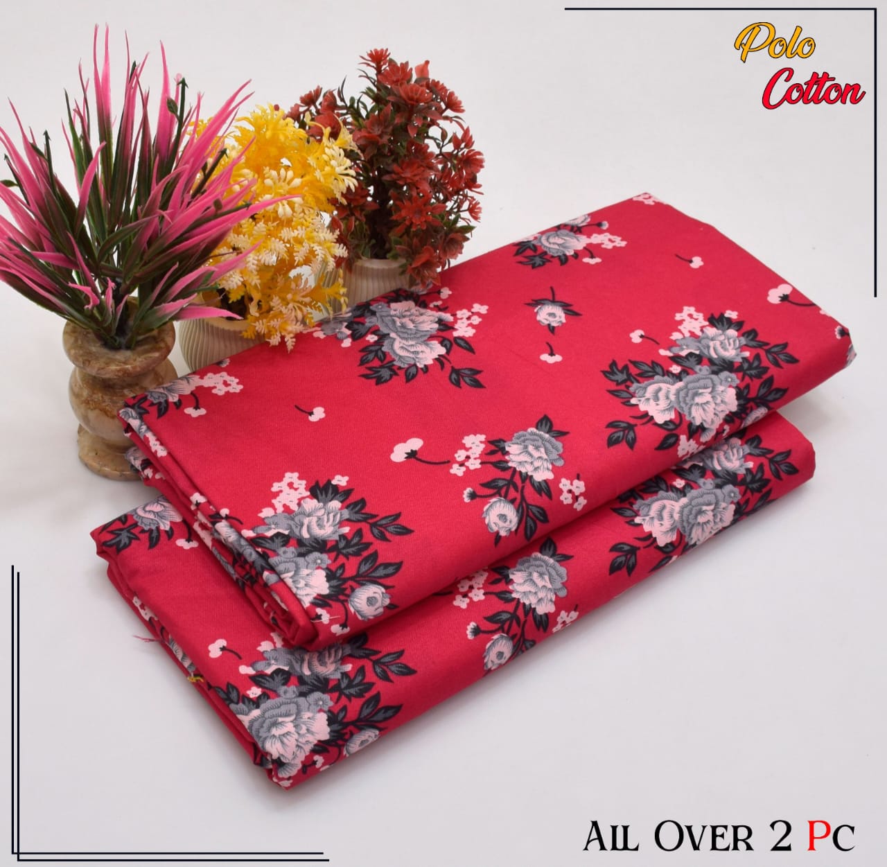 POLO COTTON PRINTED 2PC(SALE OFFER) PC-37