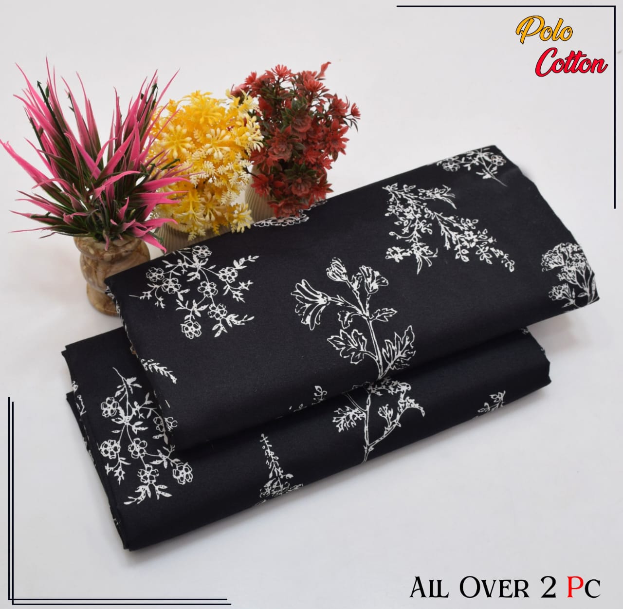 POLO COTTON PRINTED 2PC(SALE OFFER) PC-43