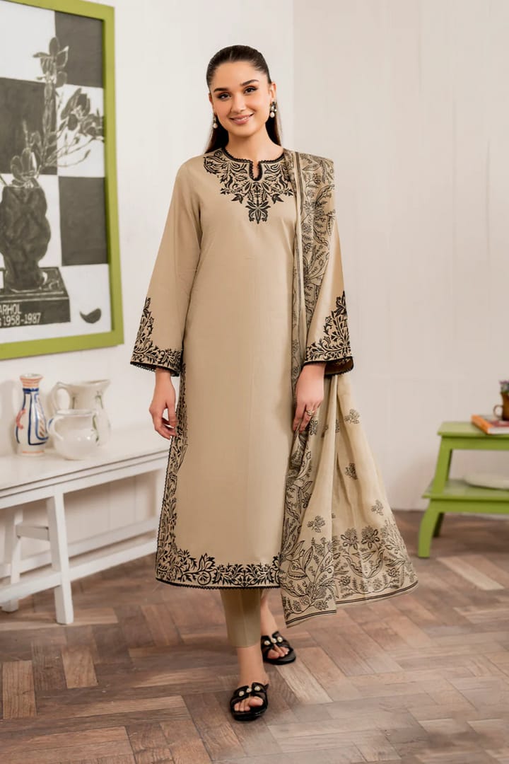 DHANK EMBROIDERED 3PC (7509)