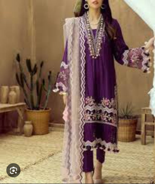 DHANK EMBROIDERED 3PC (473)