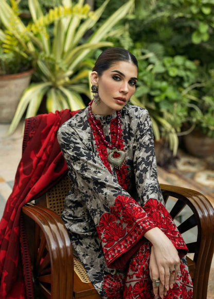 LAWN PRINT & EMBROIDERED 3PC