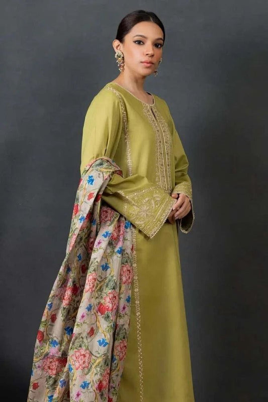 DHANK EMBROIDERED 3PC (474)
