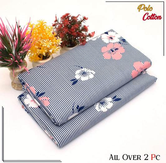 POLO COTTON PRINTED 2PC(SALE OFFER) PC-19